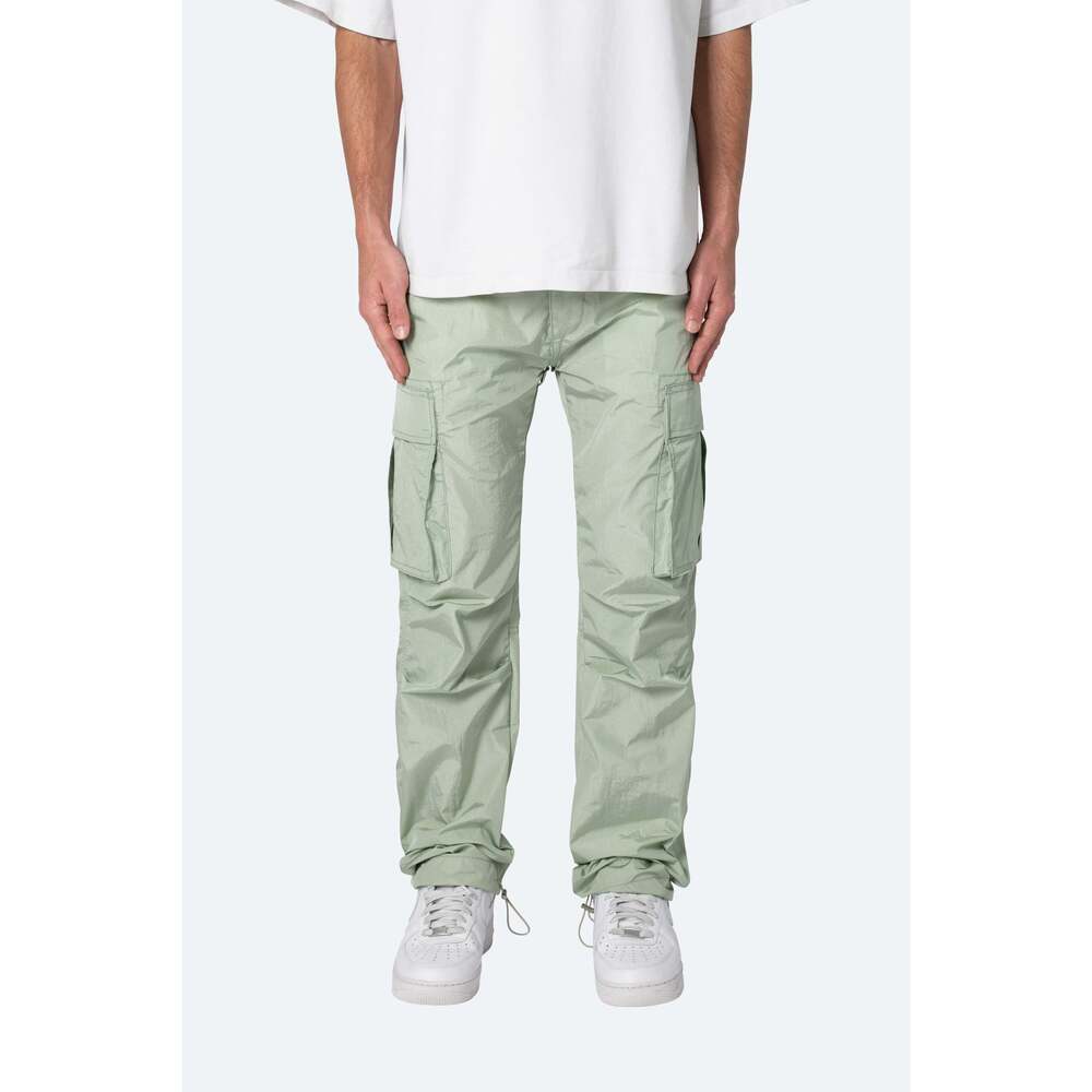 mnml Crinkle Cargo Pants - Green Size 30Green / 30